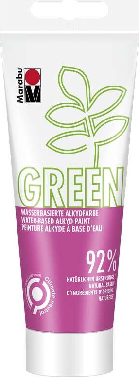 Alkydmaling - Hindbærrød - Indendørs Og Udendørs - 100 Ml - Marabu