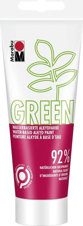Alkydmaling - Kirsebærrød - Indendørs Og Udendørs - 100 Ml - Marabu