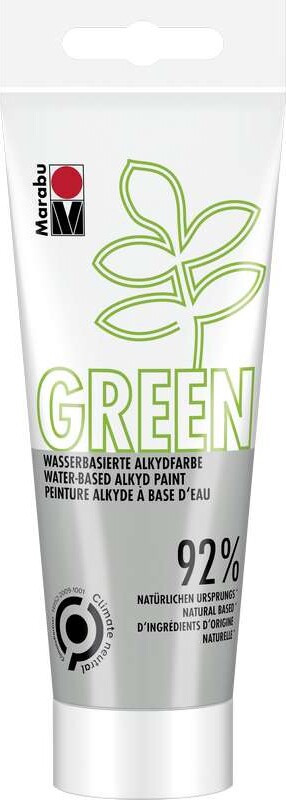 Alkydmaling - Grå - Indendørs Og Udendørs - 100 Ml - Marabu