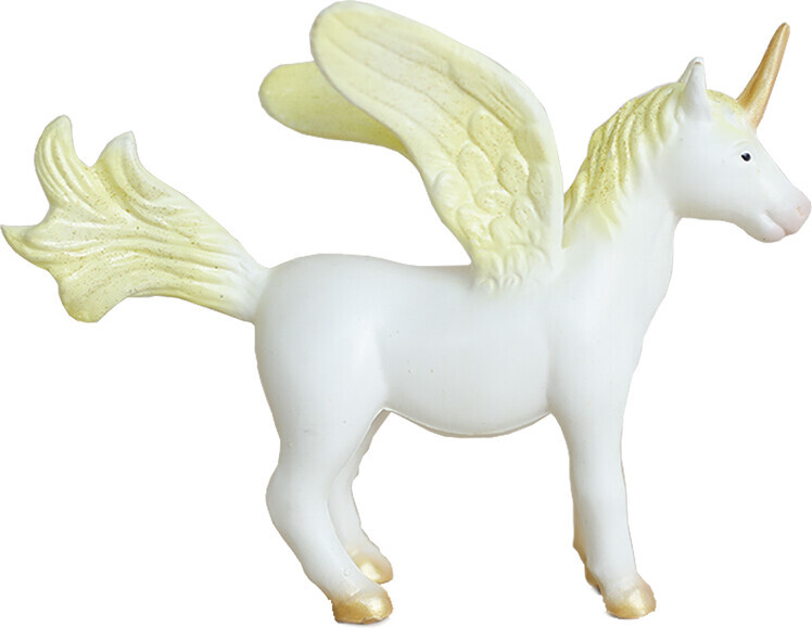 Green Rubber Toys - Pegasus Figur Med Nuancer Af Guld