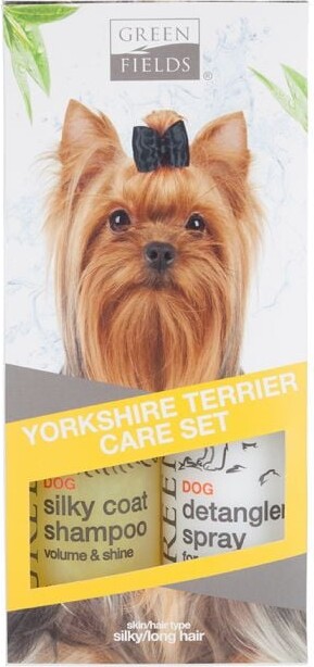 Pelspleje Sæt Til Yorkshire Terrier Hunde - Greenfields - 2x250 Ml