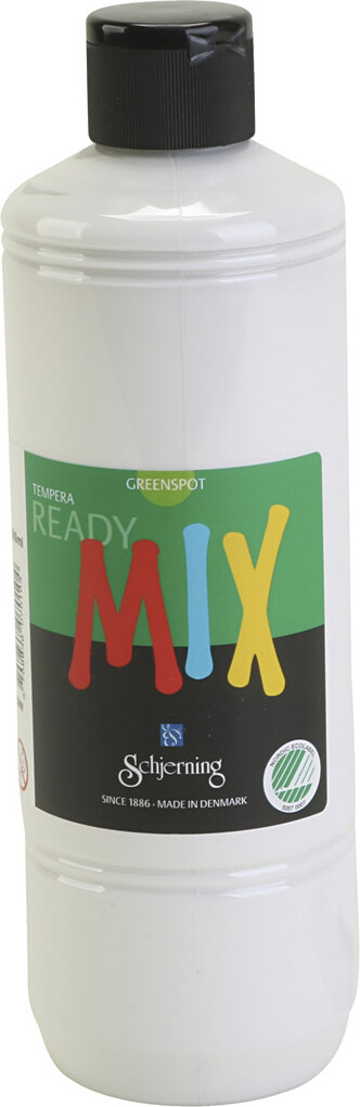 Greenspot Ready Mix - Tempera Maling - Mat - Hvid - 500 Ml