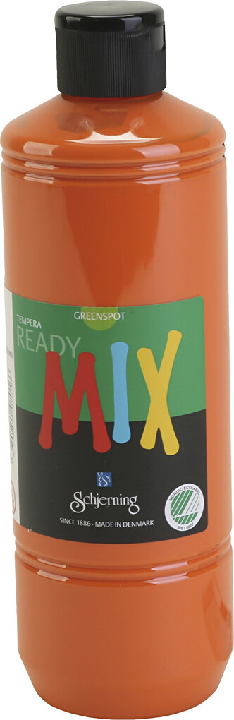 Greenspot Ready Mix - Tempera Maling - Mat - Orange - 500 Ml