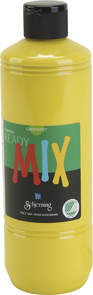 Greenspot Ready Mix - Tempera Maling - Mat - Primær Gul - 500 Ml