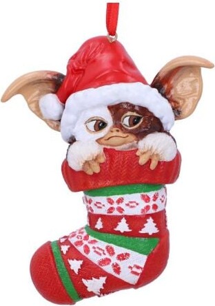 Gremlins Julepynt - Gizmo I Julestrømpe - 12 Cm