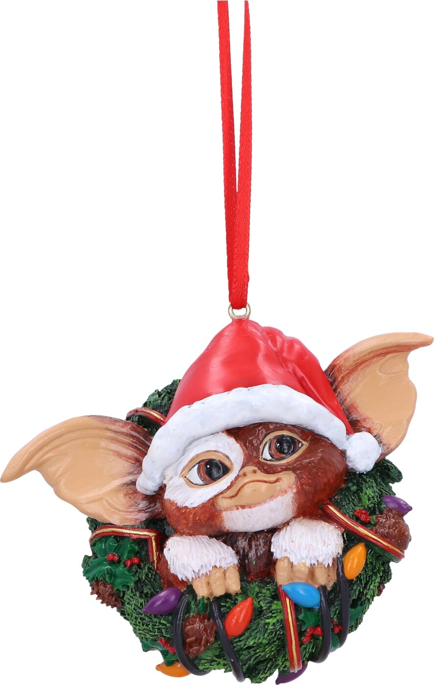 Billede af Gremlins Gizmo In Wreath Hanging Ornament 10cm