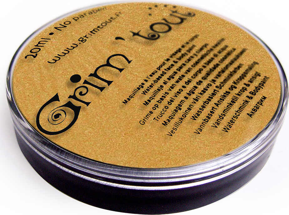 Grim Tout - Skinnende Guld Krop- Og Ansigtsmaling - 20 Ml