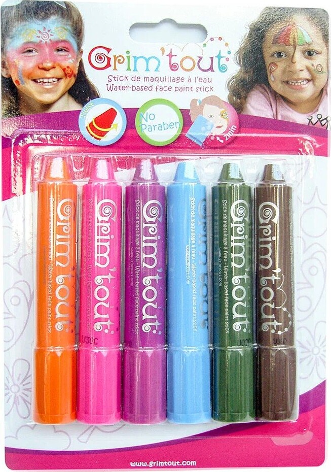 Grim Tout - Ansigtsmaling - 6 Farver