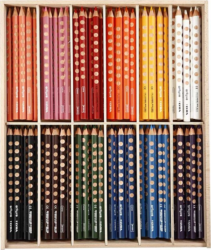 Groove Farveblyant - L 18 Cm - Mine 4.25 Mm - Assorterede Farver - 12x12 Stk.