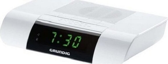 Grundig Clockradio - Sonoclock Ksc 35 - Fm Radio Vækkeur - Hvid