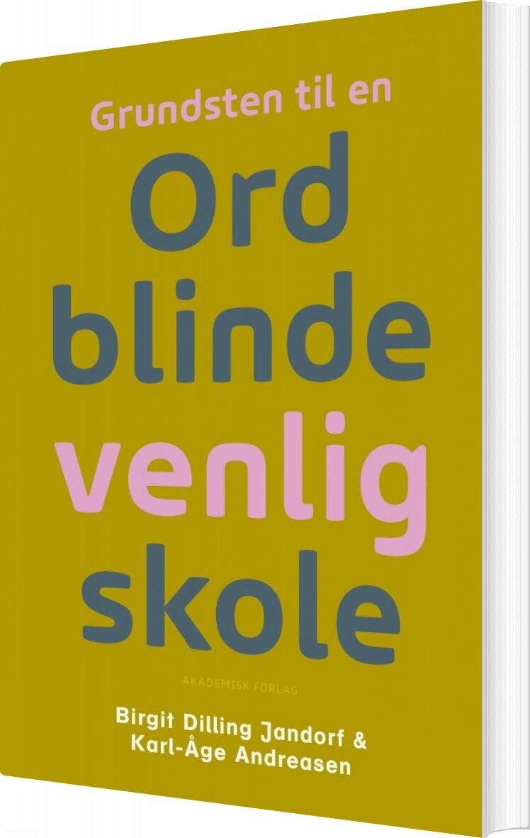 Billede af Grundsten Til En Ordblindevenlig Skole - Birgit Dilling Jandorf - Bog