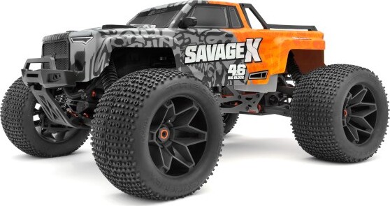 Gt-6 Sportcab Painted Truck Body (grey/orange) - Hp160104 - Hpi Racing