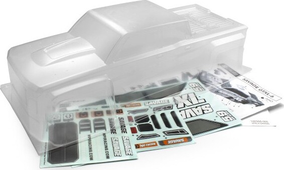 Gtxl-6 Kingcab Clear Truck Body (savage Xl) - Hp160366 - Hpi Racing