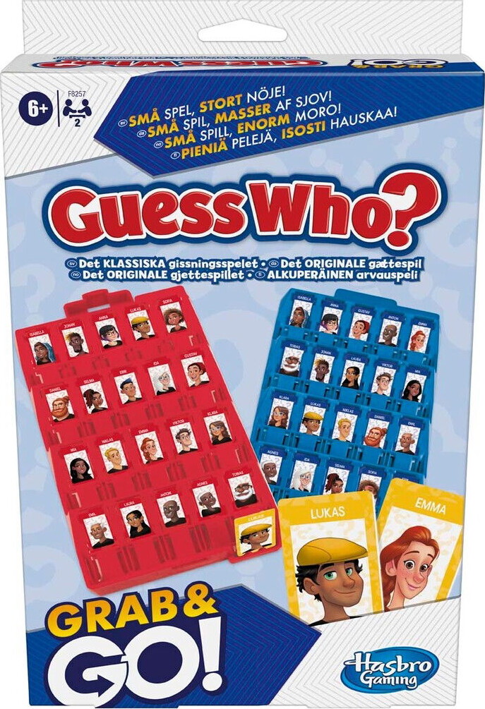 Guess Who? Hvem Er Hvem - Grab & Go - Spil - Hasbro F8257