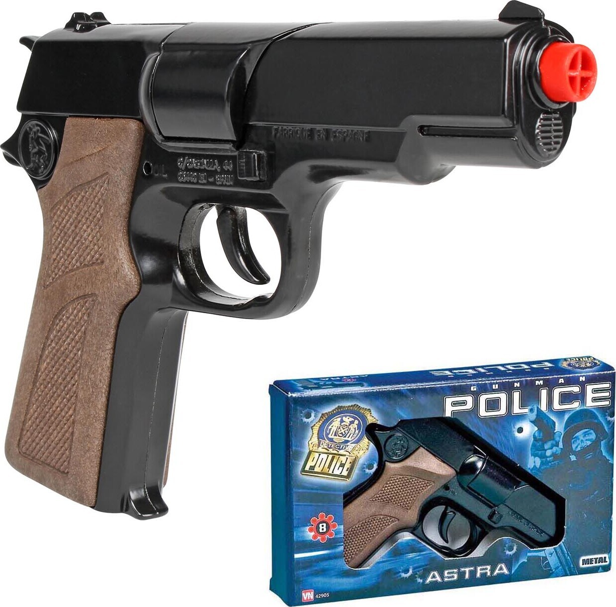 Gunman Astra 8 - Skuds Legetøjs Politi Pistol