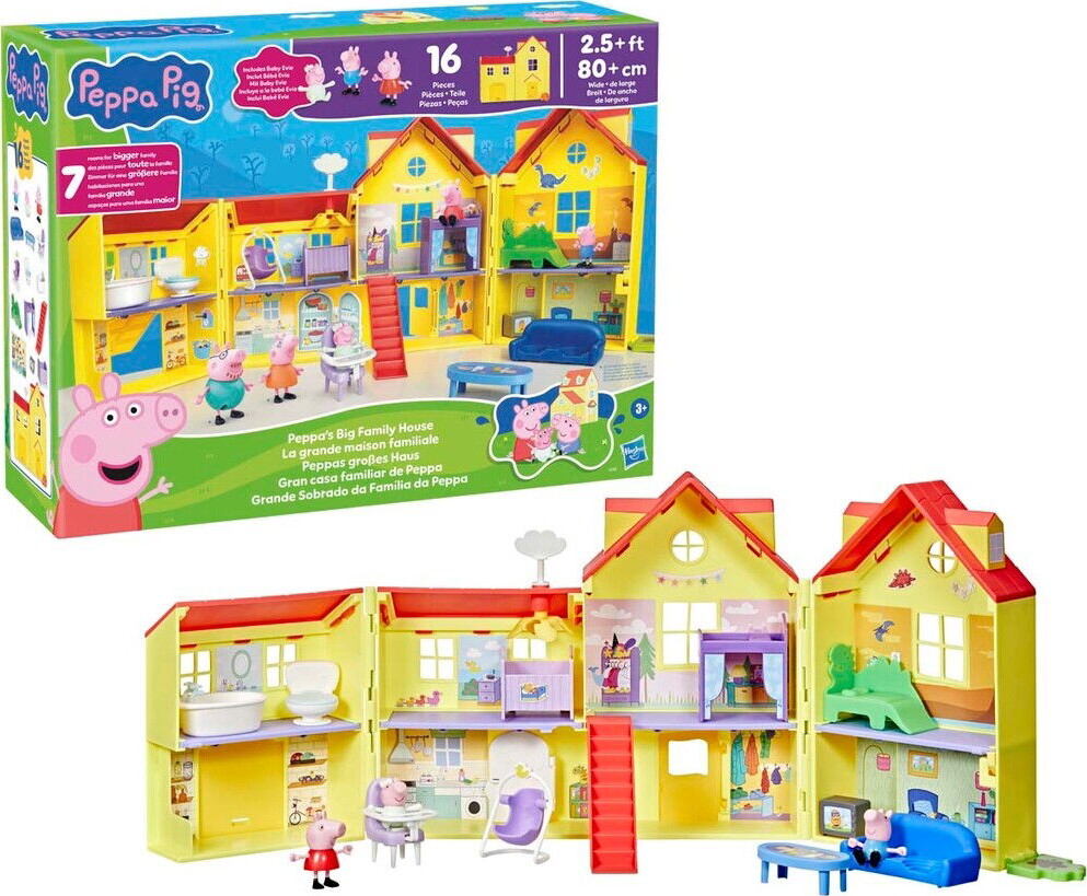 Gurli Gris - Peppa's Big Family House - Dukkehus - Hasbro G0508