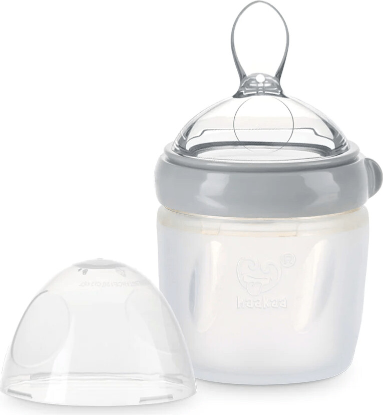 Haakaa - Gen. 3 Silikone Skeenflaske - Grå - 160 Ml