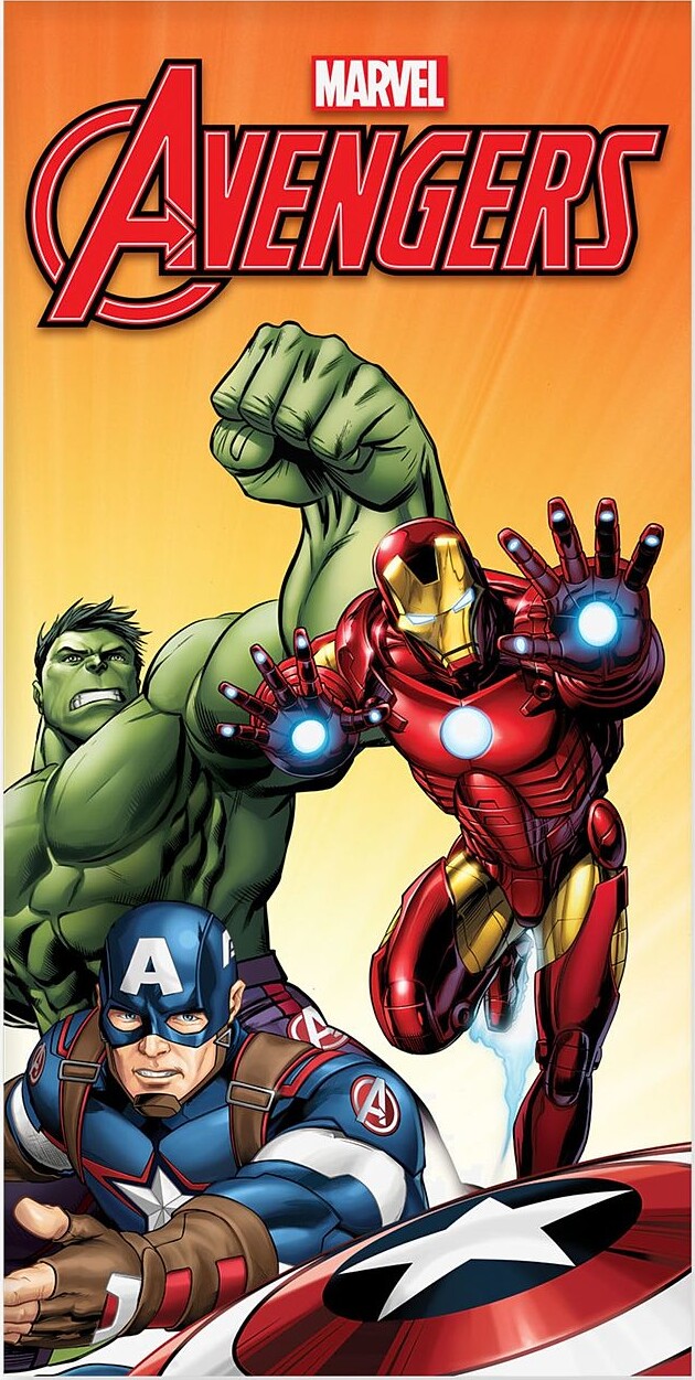 Avengers Håndklæde Til Børn - Marvel - 70x140 Cm