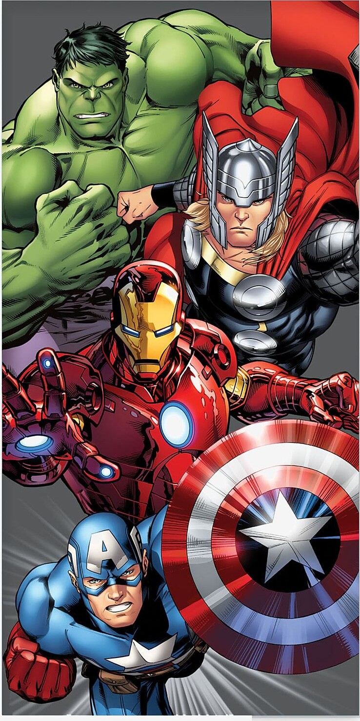 Billede af Avengers Håndklæde Til Børn - Marvel - 70x140 Cm