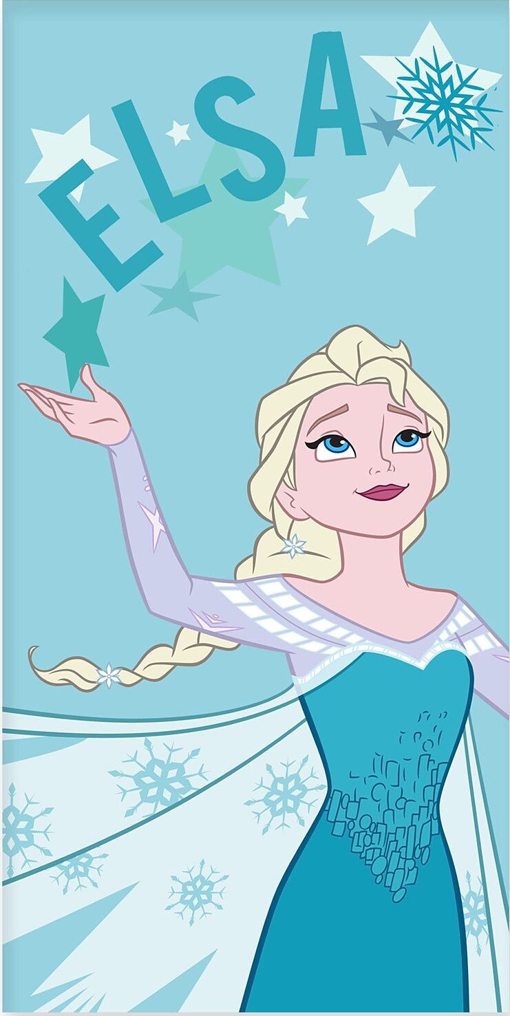 Se Elsa Håndklæde Til Børn - Disney Frost - 70x140 Cm hos Gucca.dk