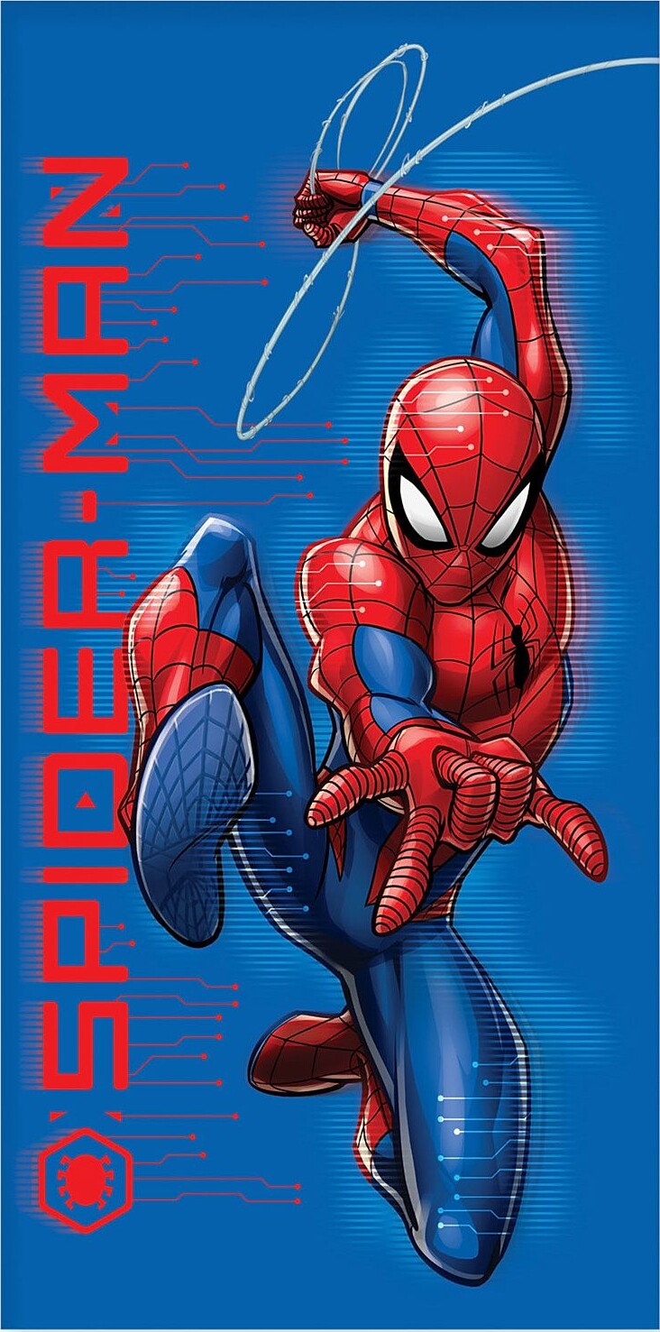 Spiderman Håndklæde Til Børn - Marvel - 70x140 Cm