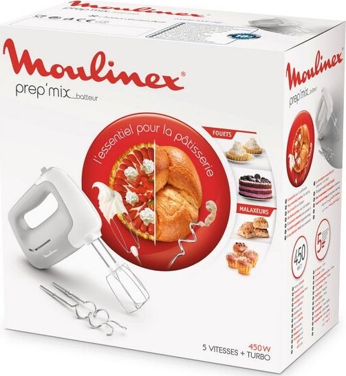 Moulinex - Prep Mix Håndmixer - 450w - Hm450b