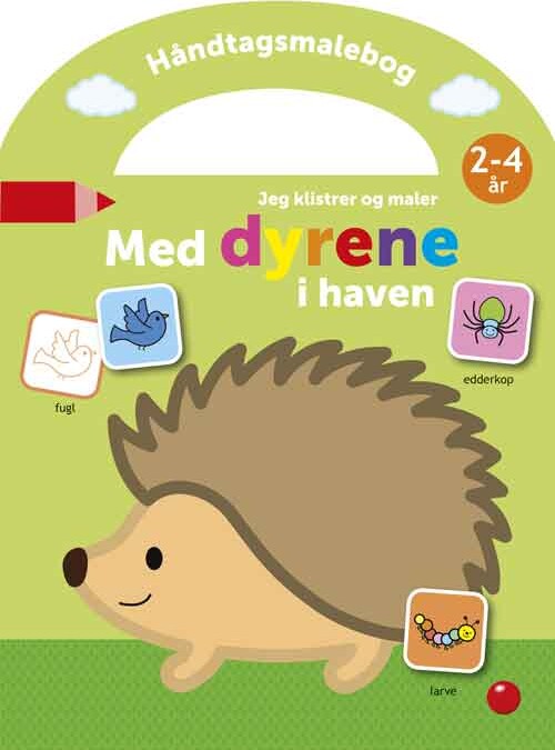 Billede af Håndtagsmalebog: Jeg Klistrer Og Maler Med Dyrene I Haven - Diverse - Bog