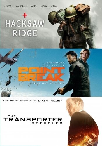 Hacksaw Ridge // Point Break // The Transporter Refueled - DVD - Film