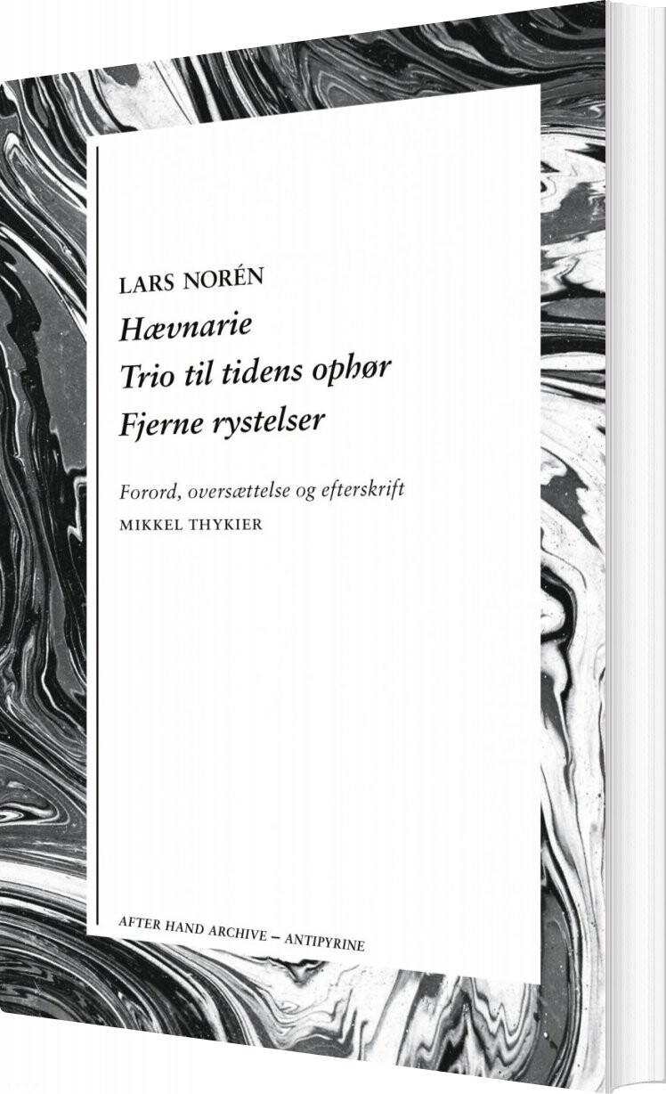 Billede af Hævnarie / Trio Til Tidens Ophør / Fjerne Rystelser - Lars Norén - Bog