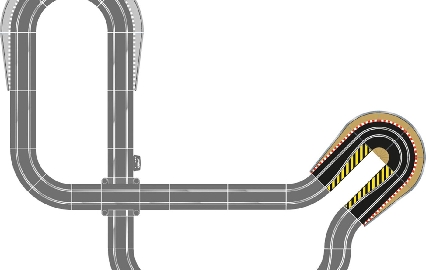 Scalextric Skinner - Hairpin Curve Track Accessory Pack - C8195