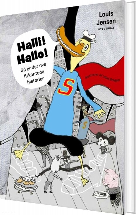 Billede af Halli! Hallo! Så Er Der Nye Firkantede Historier - Louis Jensen - Bog