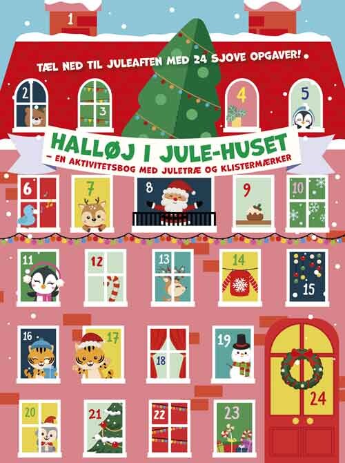 Halløj I Julehuset - Aktivitetsbog Med Juletræ Og Klistermærker - Bog