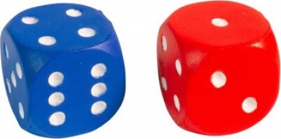 Halvstor Skumterning - 2 Stk.