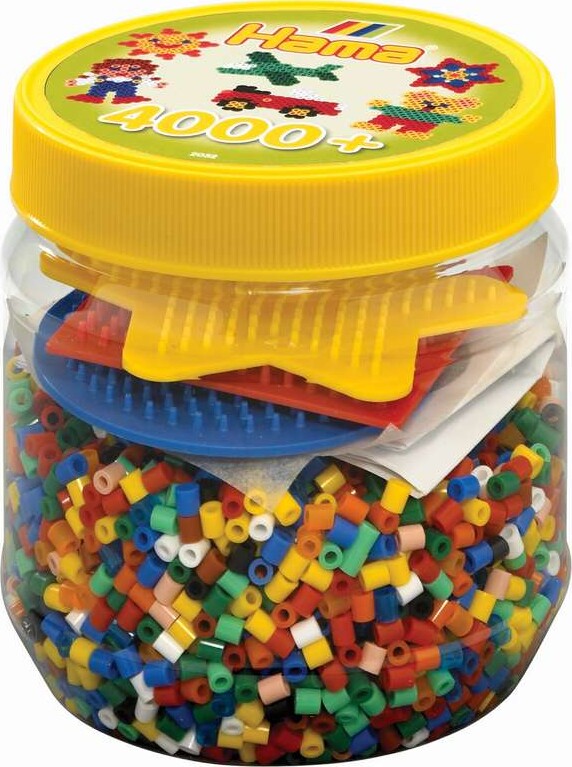 Hama perler 4000stk + 3 stiftplader ass