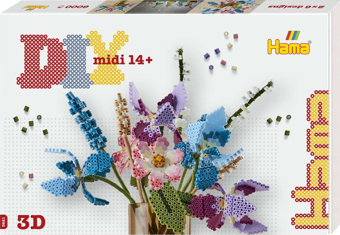 Hama Art - Buket Perlesæt - 6.000 Midi Perler - 3621