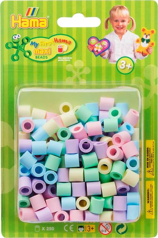 Hama 8525 - Pastel - 250 Stk. Maxi Perler - Mix 52
