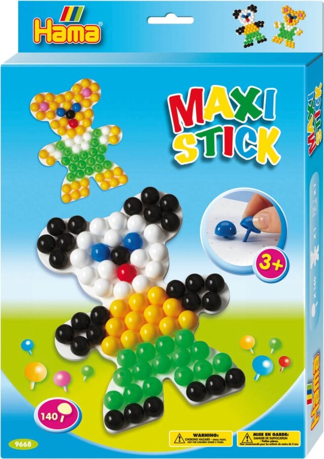 Hama Maxi Sticks - Bamse - 140 Stifter - 9668