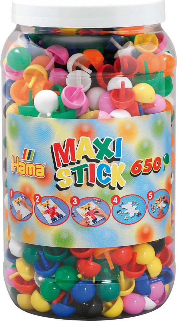 Hama Maxi Stick - Stifter I Bøtte - 650 Stk - 9791
