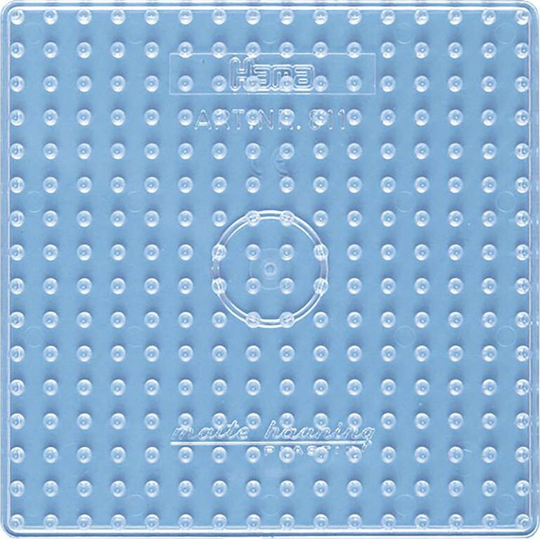 Hama Maxi Perleplade - Firkantet - Transparent - 16x16 Cm - 8214