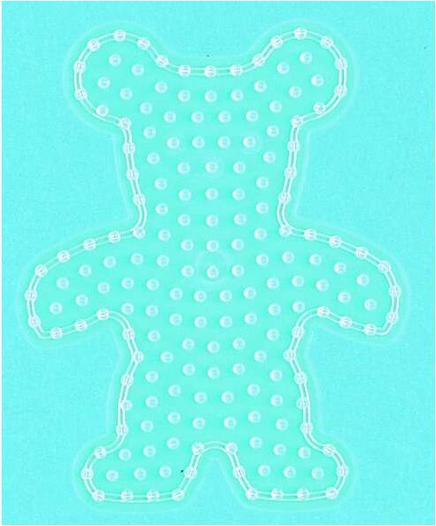 Hama Maxi Perleplade - Bamse - Transparent - 19,5x15,5 Cm - 8204