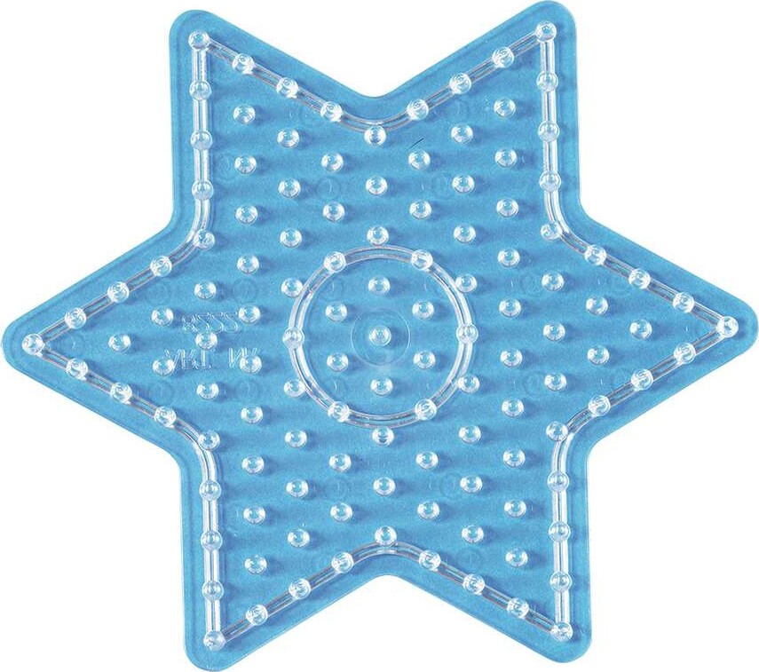Hama Maxi Perleplade - Stjerne - Transparent - 14,5x15,58 Cm - 8222