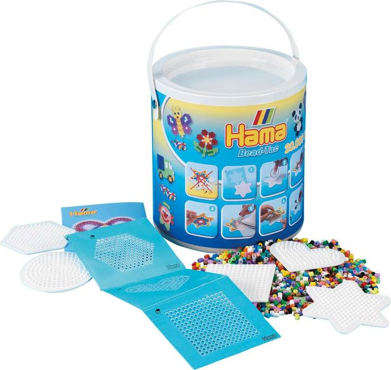 Hama Beads 7701, Håndværkssæt til børn, 5 År, PVC, Flerfarvet, 20006 stk