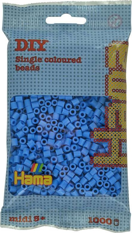 Hama Midi Perler - Klar Blå - 1000 Stk. - 207-119