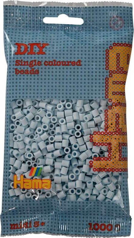 Hama 207-120 - Støvet Blå - 1.000 Stk. Diy Beads Midi Perler