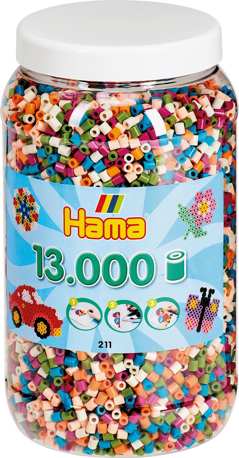 Hama Midi Perler - Mix 58 - 13.000 Stk I Spand - 211-58