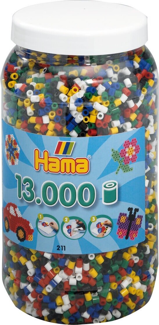 Hama Midi Perler - Mix 66 - 13.000 Stk I Spand - 211-66