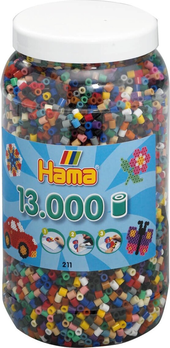 Hama Midi Perler - Mix 67 - 13.000 Stk I Spand - 211-67