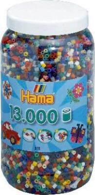 Hama Midi Perler - Mix 67 - 13.000 Stk I Spand - 211-67