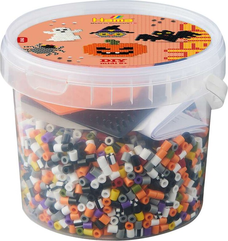 Hama 2042 - Halloween - 4.000 Stk. Diy Midi Perler + 2 Plader