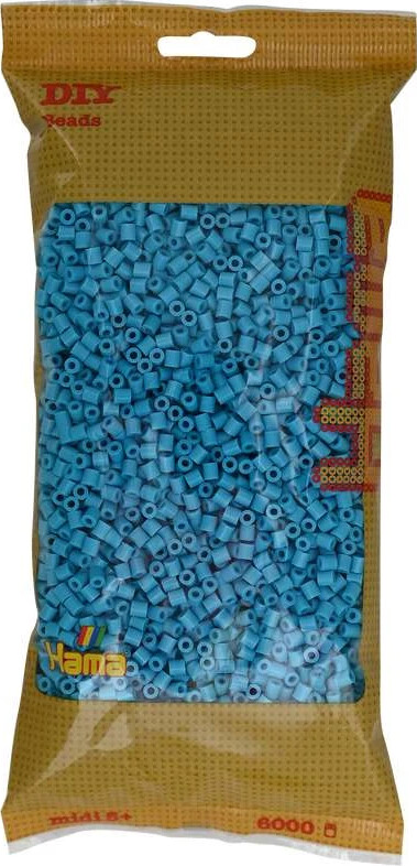 Hama Midi Perler - Azur Blå - 6.000 Stk - 205-49